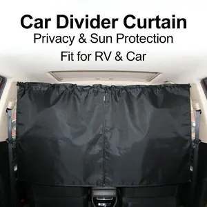 Car Rear Privacy Partition Sunshade Curtain, Car Insulation Shade Cover, RV Suv Interior Privacy Divider, Vehicle Sun Protection, UV Protective Sunshade