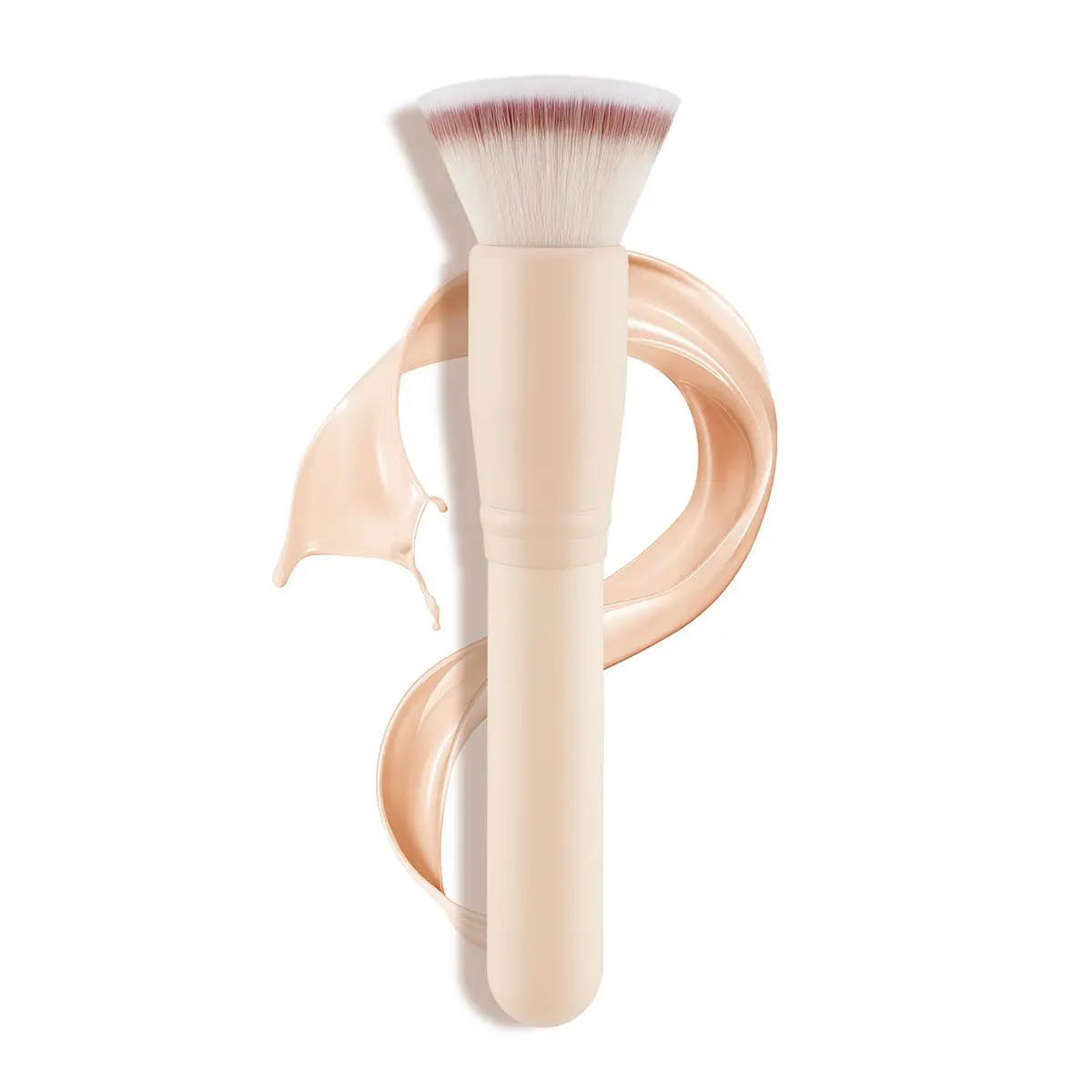 Soft Flat Top Foundation Brush, Face Makeup Brush, Ultra-Soft High-Density Synthetic Hair, Perfect for Liquid, Cream, Powder Makeup, Vegan, Daily Use