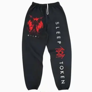 Rock Style Sleep Token Take Me Back To Eden Red Unisex Sweatpants for Running and Sports, Comfortable and Stylish Clothing, All Season Unisex Trouser ZB7LJ