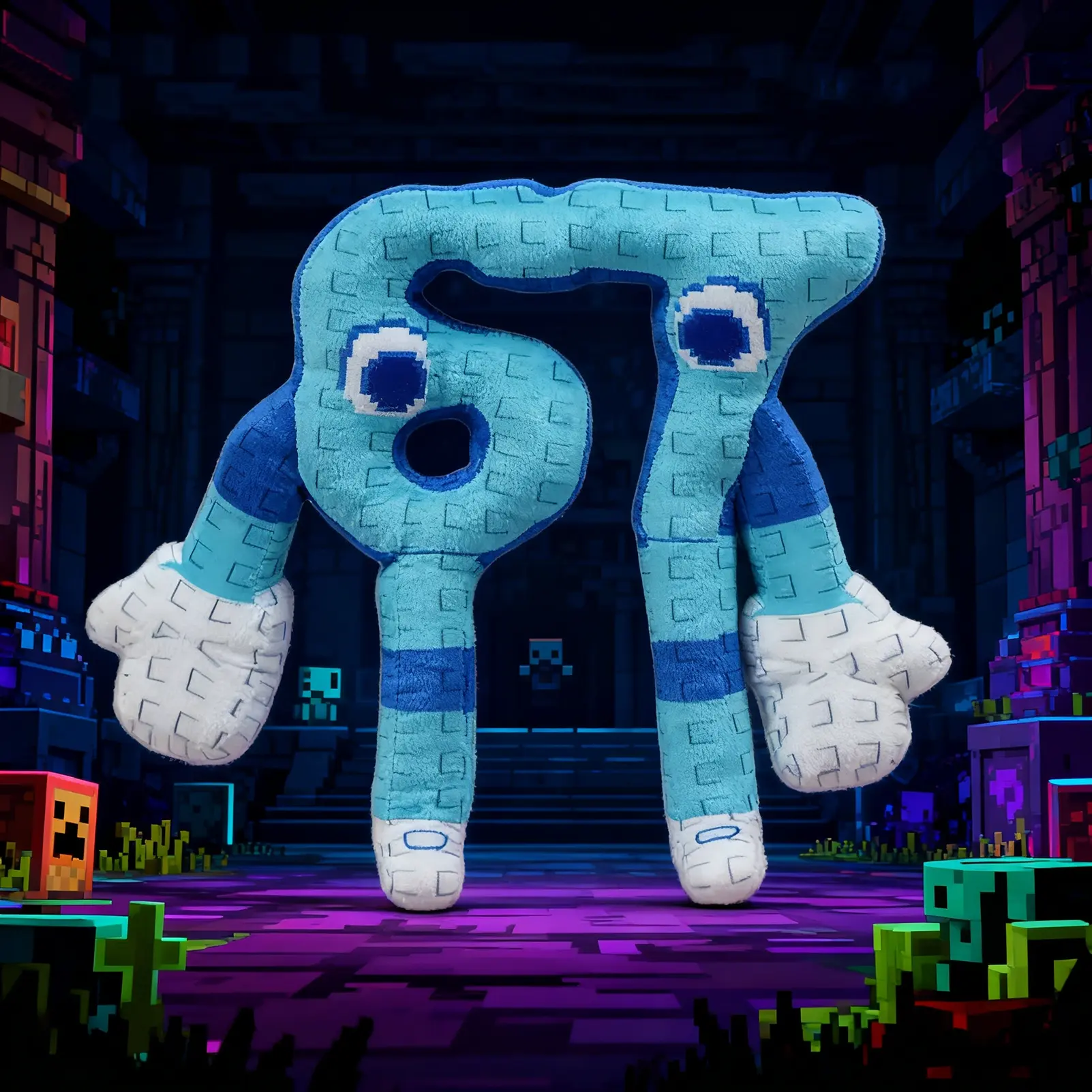Steal a Brainrot Collection Game Character Plushie, elephant, RED 666, Pixel-style plush toy, Cuddly Stuffed Animal, Soft Huggable, Collectible Soft Toy for Gaming Enthusiasts & Decor, gift for children on holidays
