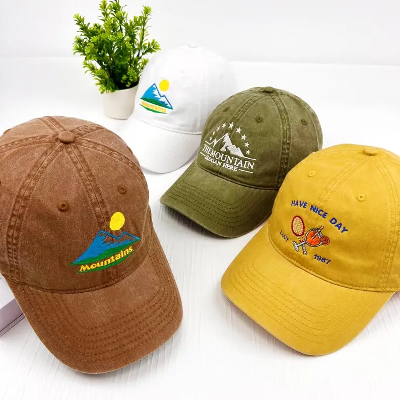 Custom Embroidered Cap with text,Logo, Personalized Baseball hat washed hat, Fraternity hat,Dad Mom gifts,For him/her,Holiday gifts