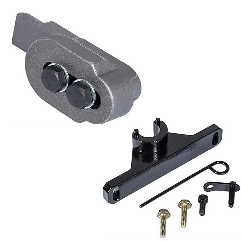 2801 Flywheel Holder Flex Plate Lock Tool & 7676 Oil Seal Repair Kit with Balance Shaft & Oil Pump Alignment Tool Set, Compatible with BMW N20 N26 Engines， 83302222742, 83302318117, 83302212825