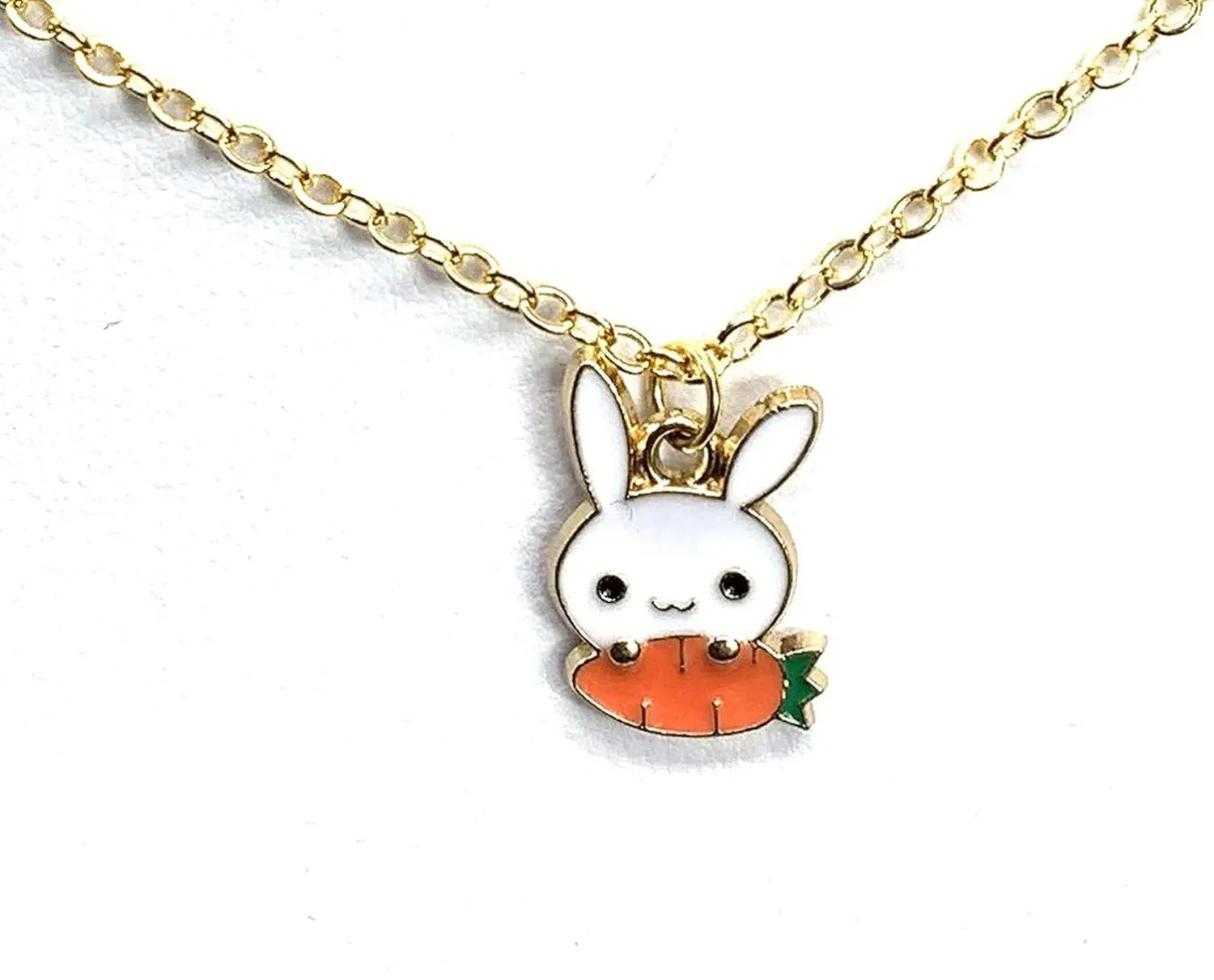 Bunny and Carrot Necklace for Women