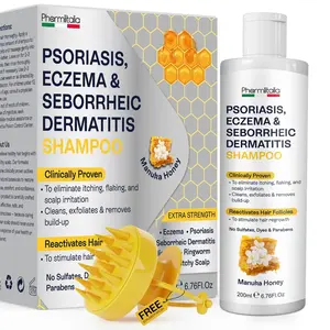 Psoriasis Shampoo for Dry & Itchy Scalp – Scalp Care for Psoriasis-Prone & Eczema-Prone Skin, Helps Soothe Seborrheic Dermatitis-Related Flakes & Buildup – Itchy Scalp Shampoo with Manuka Honey