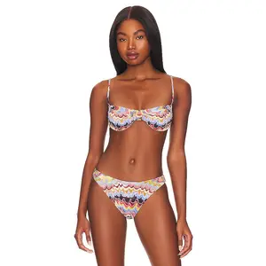 F E L L A Apollo Bikini Top in Wave