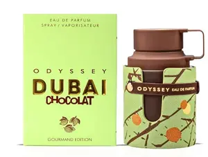 Armaf Odyssey Dubai Chocolat Gourmand Edition Eau De Parfum Spray 100ML - Sweet, Nutty Blend of Coffee, Pistachio, Caramel, Vanilla & Cardamom Notes