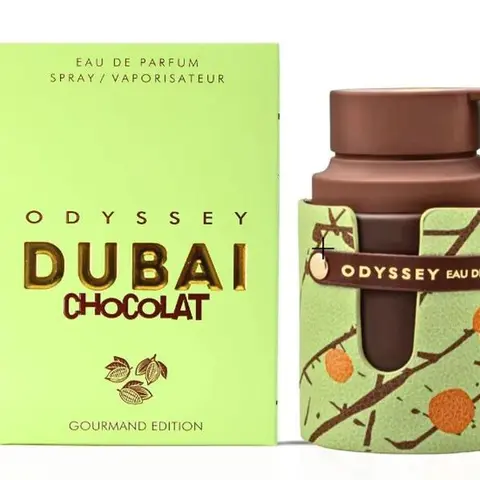 Armaf Odyssey Dubai Chocolat Gourmand Edition Eau De Parfum Spray 100ML - Sweet, Nutty Blend of Coffee, Pistachio, Caramel, Vanilla & Cardamom Notes