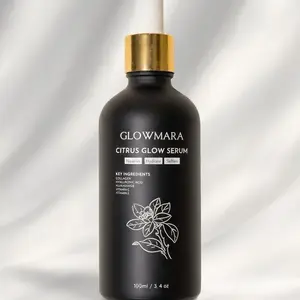 GLOWMARA Citrus Glow Serum 100ml- 30% Vitamin C, Hyaluronic Acid, Niacinamide, Collagen & Vitamin E Anti Aging Anti Wrinkle Brightening Hydrating Formula for Radiant Skin