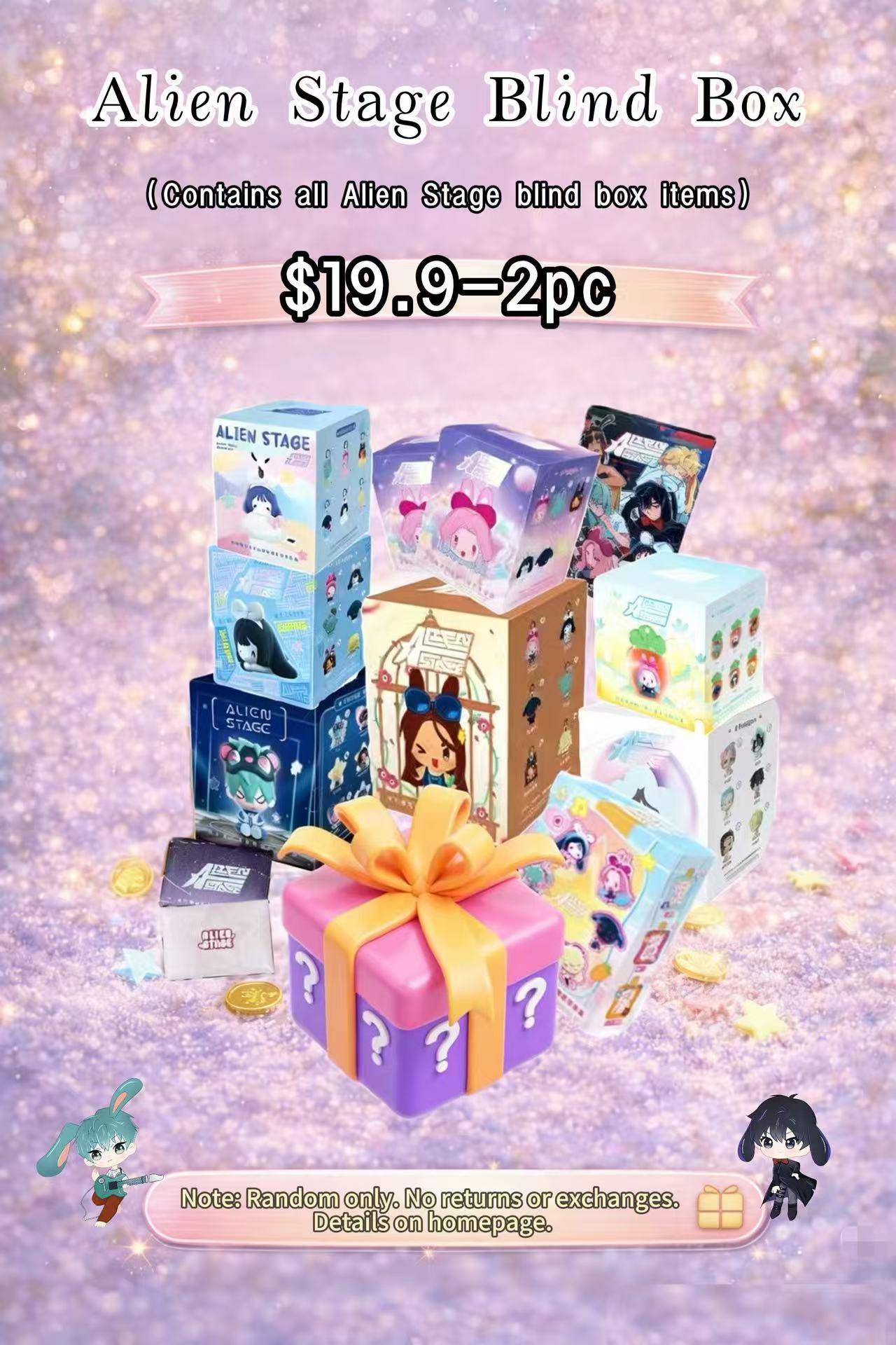 Alien Stage Blind Box Gift Set Series – IvanTill, MiziSua, Hyuluka Mystery Plush Set for Fans & Collectors