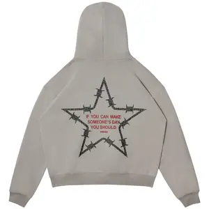MAKE SOMEONE'S DAY HOODIE - GREY