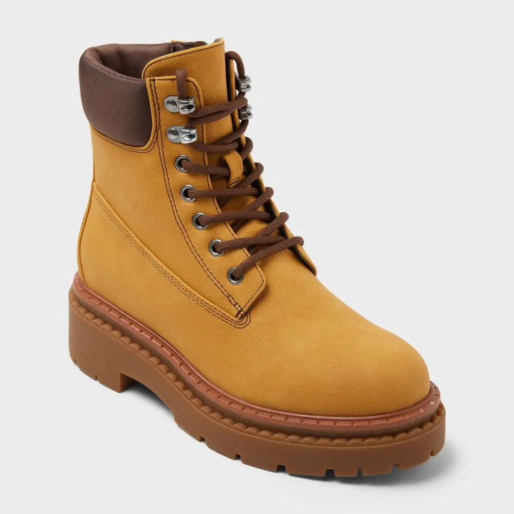 Women’s Marlowe Hiker Ankle Boots with Memory Foam Insole – Wild Fable