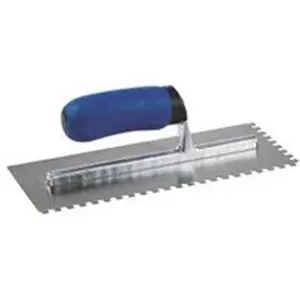 M-D Building Products 1/4-in x 3/8-in x 1/4-in Square Notch Trowel (Model 49112) - Hand Tools, Construction Tools for Tile Applications