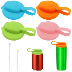 Soda Can Lid, Reusable Can Sealing Lid with Straw | BPA-Free | Leak-proof Design | Suitable for all standard cans | Convenient drinking and environmentally friendly choice