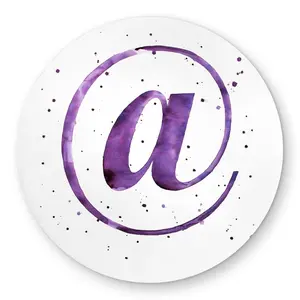 Begin Home Decor C1COAR55GG7U25 5 x 5 ft. At Modern Typo & Symbols Round Outdoor Area Rug for Home Decor