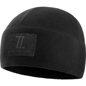 Temple Tape Premium Brushed Fleece Tactical  Watch Cap Warm Beanie - Velcro Patch Beanies