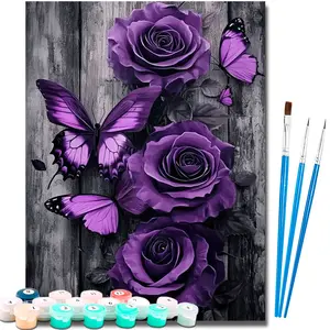 Paint by Numbers Kit for Adults Beginner,Easy Adult Paint by Number Kits on Canvas DIY Painting for Surprise Gift Home Wall Decor 16x20 Inch