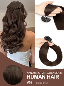 U Tip Hair Extensions Pre-Bonded Fusion Human Hair, Human Hair Pieces, 30G 50s, U-Tip Extensions Feature Keratin Glue Sticks, More Natural and Invisible, strong shaping ability, seamlessly blends with hair
