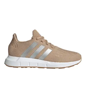 adidas Womens Swift Run Lace Up Sneakers Shoes Casual - Brown