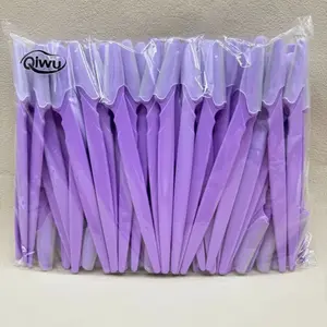 100 Pcs Eyebrow Trimmer Blades, Portable Facial Hair Remover, Safe Blade for Brow Shaping, Makeup Studio Stock, Home Use