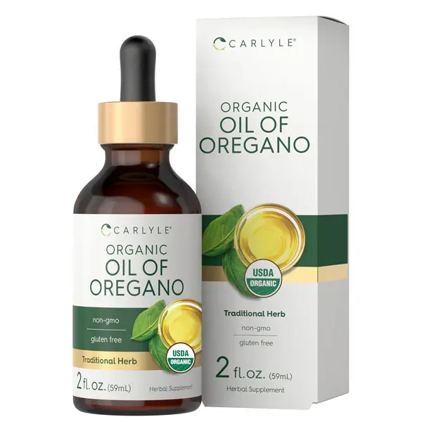 HOT! Carlyle Organic Oil of Oregano Liquid Drops - 2 fl oz - 1 Year Supply | Vegan Herbal Supplement | Non-GMO, Gluten Free - BLACK FRIDAY SALE 51%