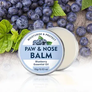Pet Paw & Nose Balm, 1 Count Natural Formula Oil Moisturizing Pet Nose & Paw Balm, Pet Care Product for Dogs & Cats