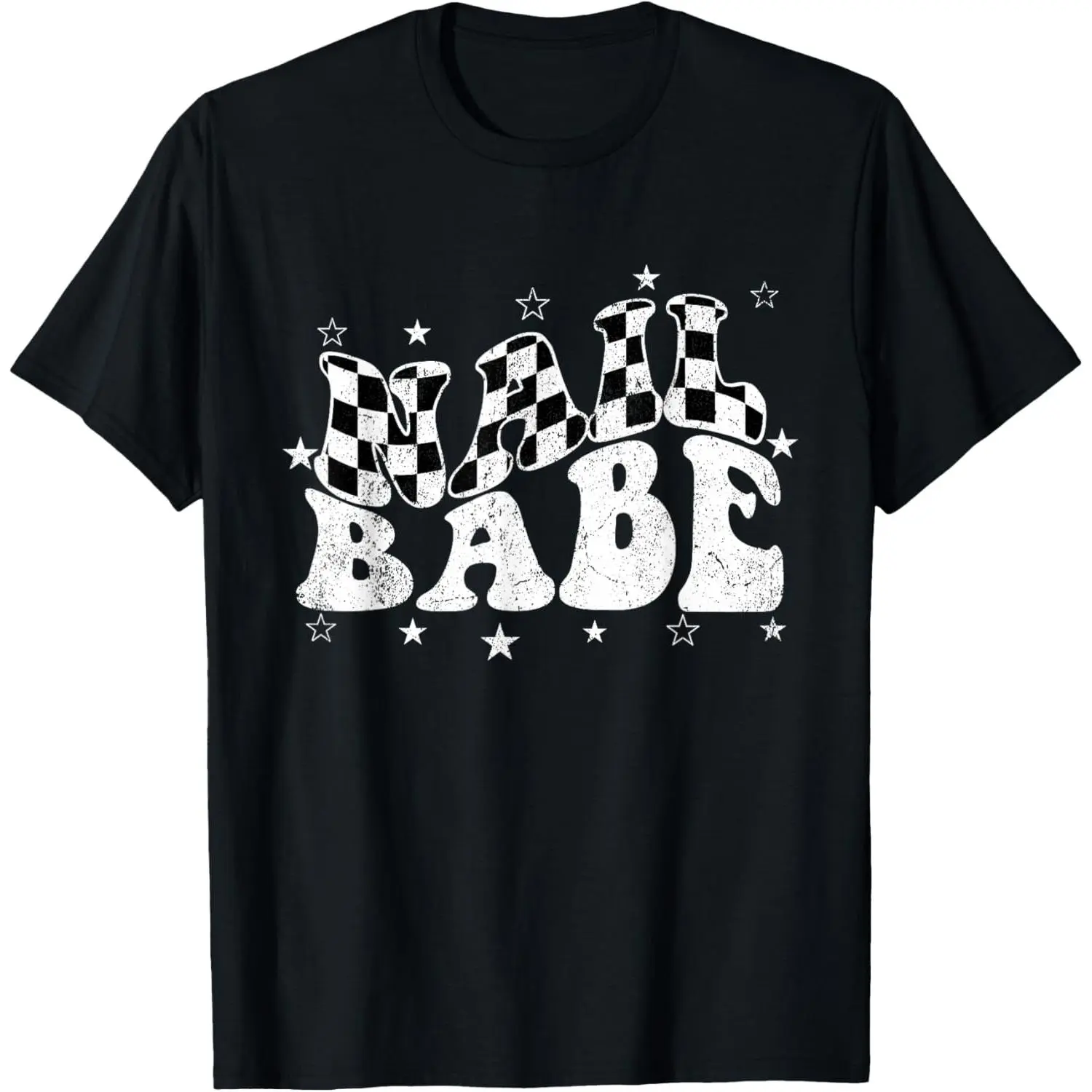 100%cotton Vintage Nail Babe Manicurist Nail Stylist Nail Tech T-Shirt
