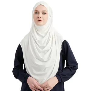 Modefa Premium One Piece Instant Long Hijab– White