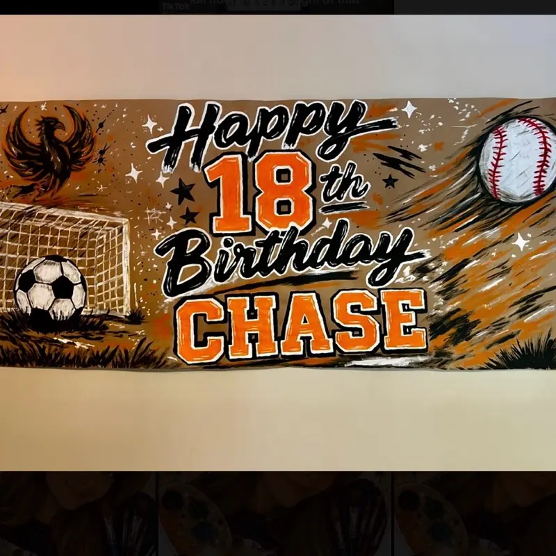 Custom Banners, custom hand painted Banner - Party Decoration