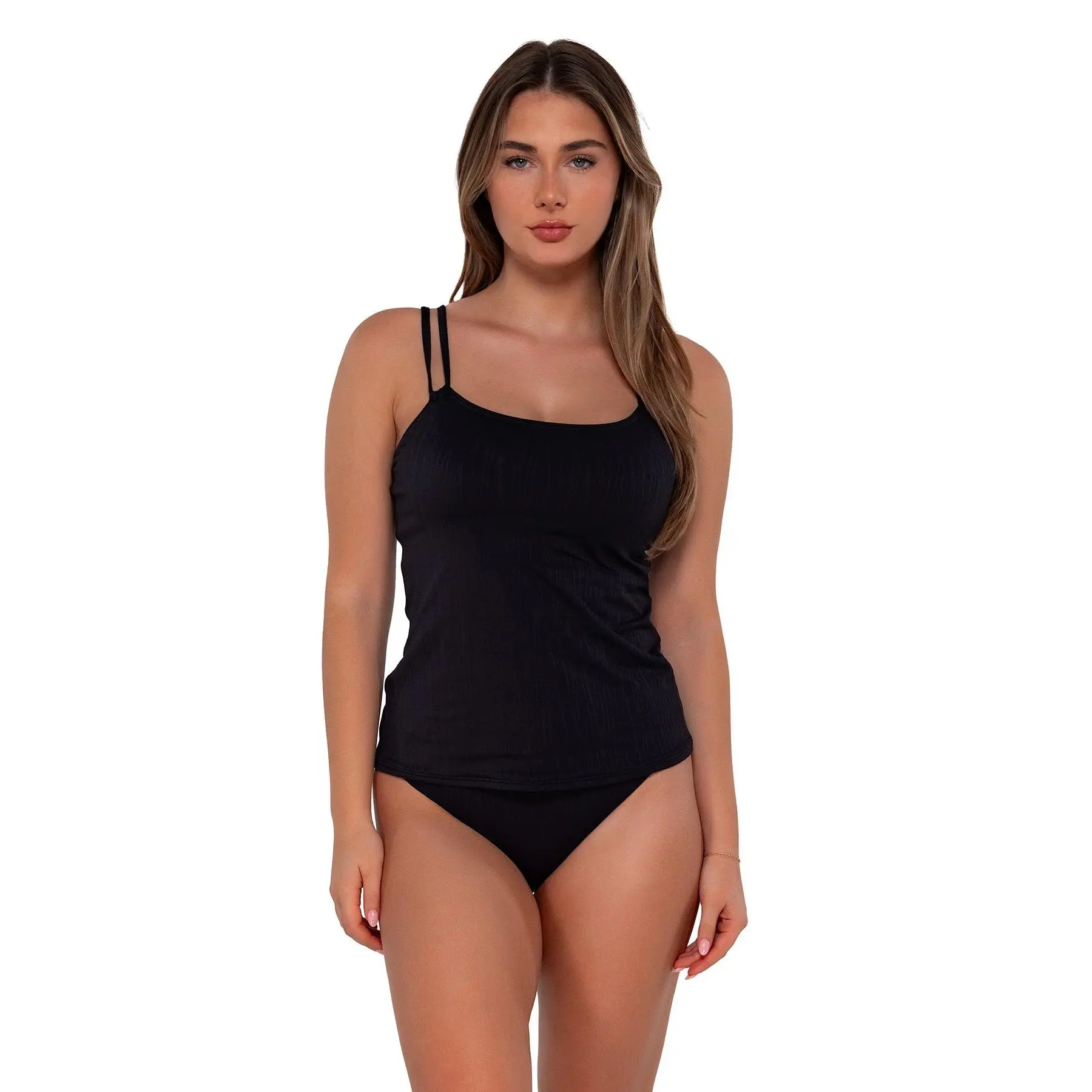 Underwire Tankini Swimsuits for Women with D/DD+ Cups - Supportive Mesh Top with Molded Cups & Adjustable Straps, Nylon Blend, Swim Suits, Larger Busts, Plus Size Fashion, Hidden Hooks, Beach Wear, 84% Nylon, 16% Spandex, Hand Wash Only, Hook And Eye