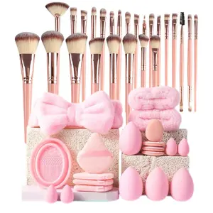 Professional Makeup Brush Set, Makeup Brushes Kits, 45-Piece Cosmetic Kit with Sponges, Perfect Gift for Women, Ideal for Daily Use and Special Occasions,Gifts For Women
