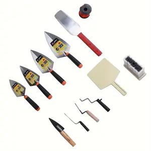 2024 Putty Knife Set Multiple Sizes Stainless Steel Concrete Scraper Masonry Hand Tools for Dry Wall Applying