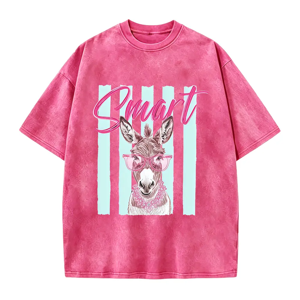 Smart Donkey Graphic Tee, Sassy Animal Shirt, Funny Farm Apparel