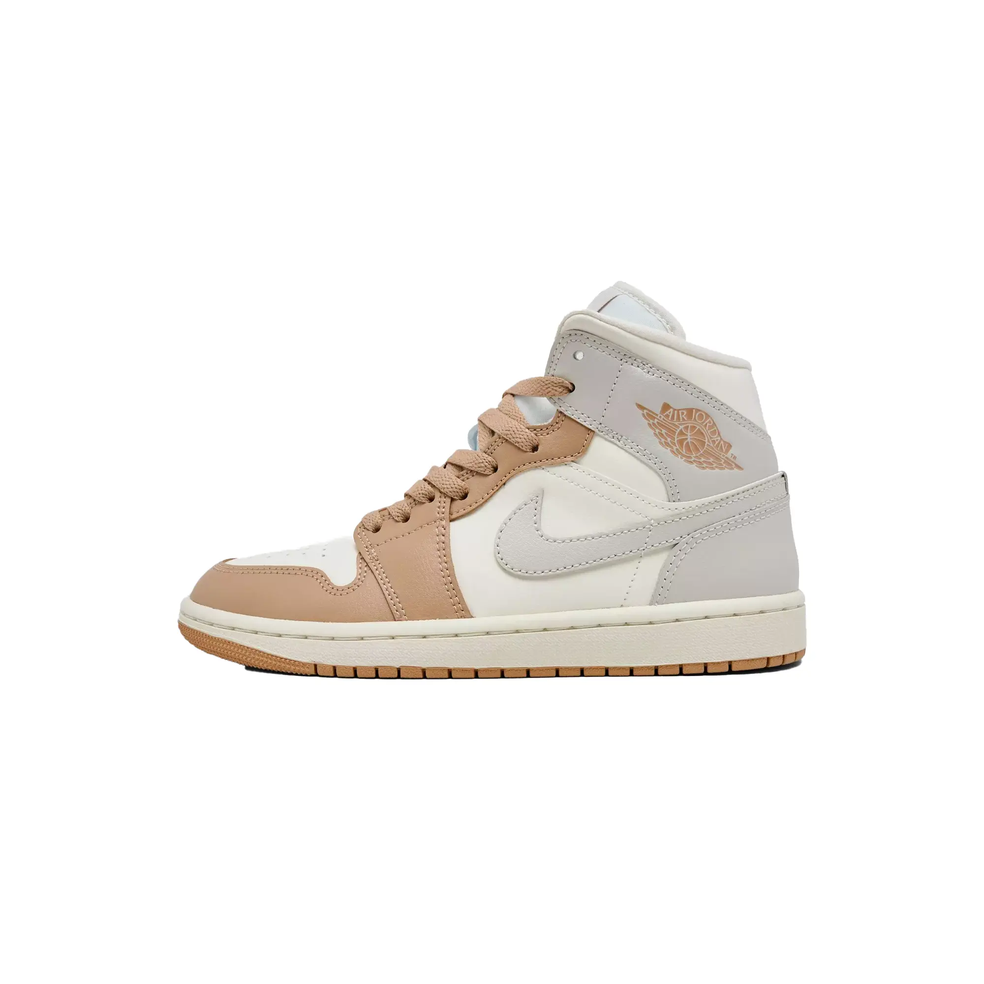 Air Jordan 1 Mid WMNS "Pale Ivory Hemp" BQ6472 118