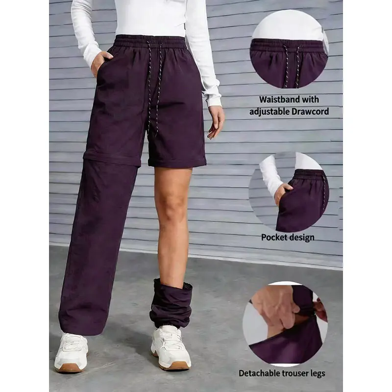 Women's Convertible Hiking Pants - Waterproof Quick-Dry Cargo Trousers with Zip-Off Legs for Camping, Fishing & Travel