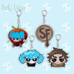 Sally Face Keychain Lovely Baby Bag Charms Pendant Friends Gift Fans Fun Key Chain Soft Cute Souvenir Creative Newly Arrived