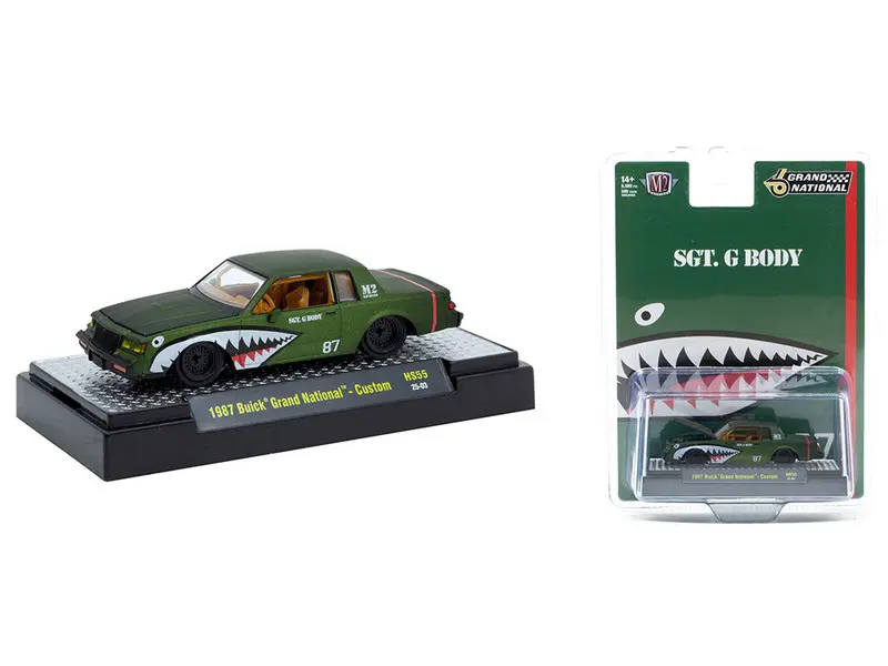 1987 Buick Grand National Custom Green Metallic with Shark Mouth