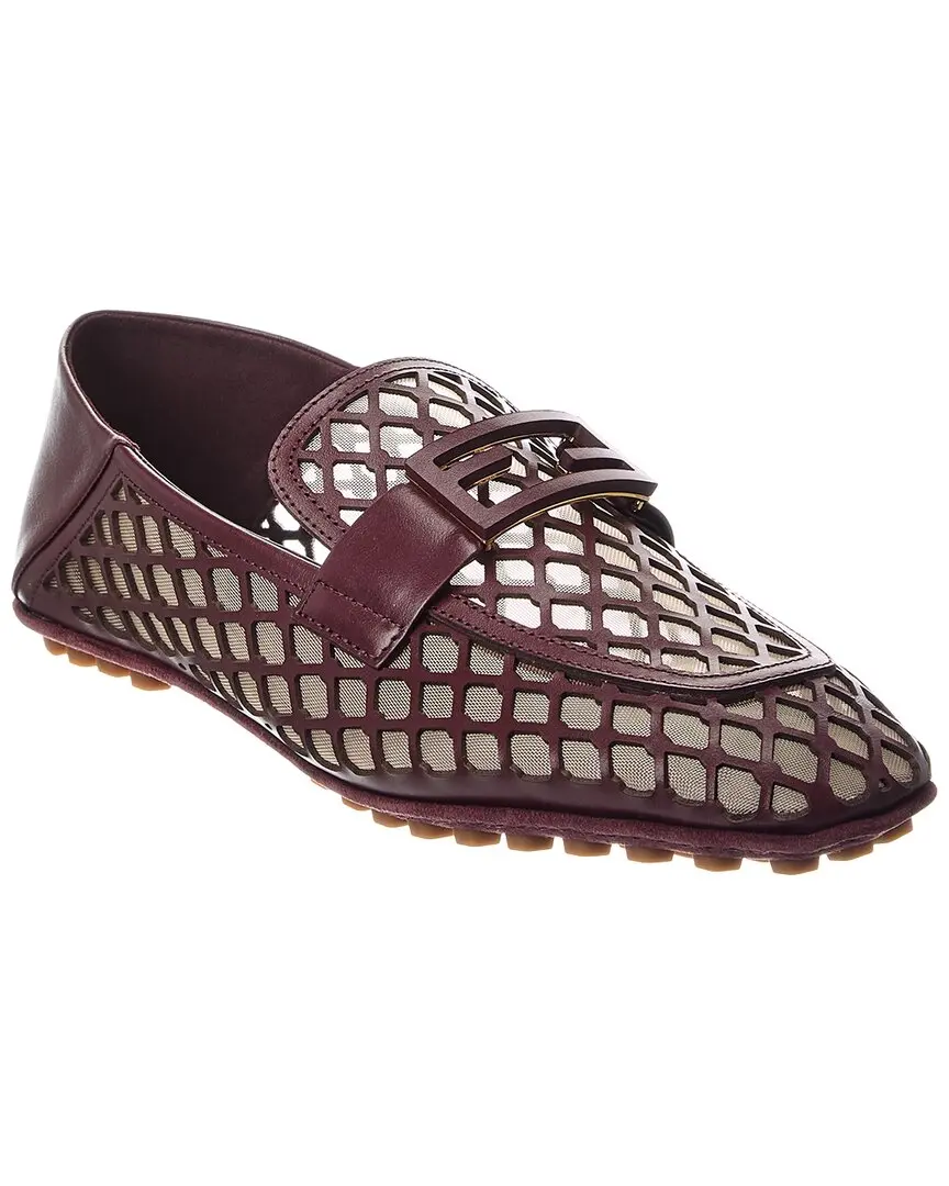 FENDI Baguette Mesh & Leather Loafer