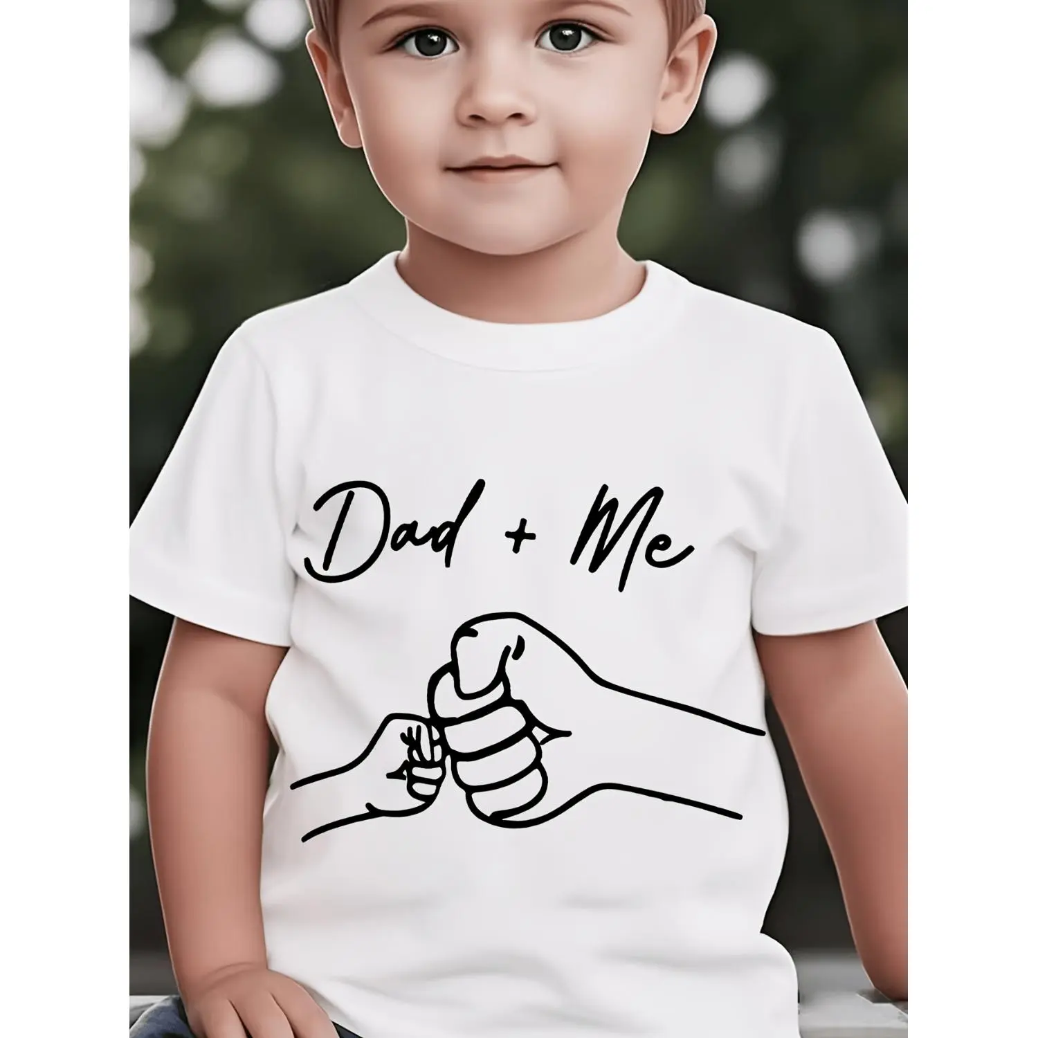 100% Cotton Boys' Basic T-Shirt - Soft Cotton, Cute Stylish Letter Print, Short Sleeve, Easy to Match, for Casual Daily Play Outfits, 100% Cotton Boys' T-Shirts, Crew Neck