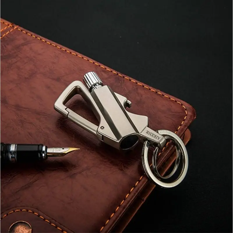 3-in-1 All-Metal Multi-functional Tool Keychain Bottle Opener - Waterproof and Reusable. Perfect for outdoor activities, travel, camping, parties, etc