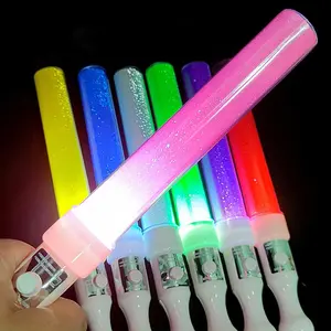 Vibrant LED Glow Sticks - Perfect for Parties, Concerts & Nighttime Celebrations, Flashing, Cheer, Bar, Perfect for Winter, New Year Gifts Plastic