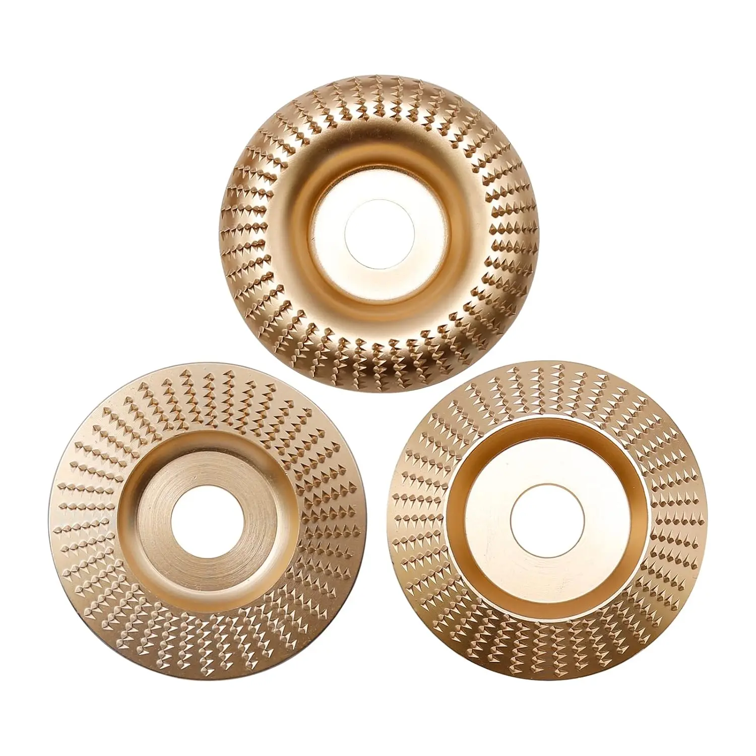 3Pack Wood Carving Disc Grinder Wheel Disc 4" or 4 1/2"  Wood Shaping Wheel Wood Grinding Shaping Disc for Angle Grinders with 5/8” Arbor - Tools & Hardware.