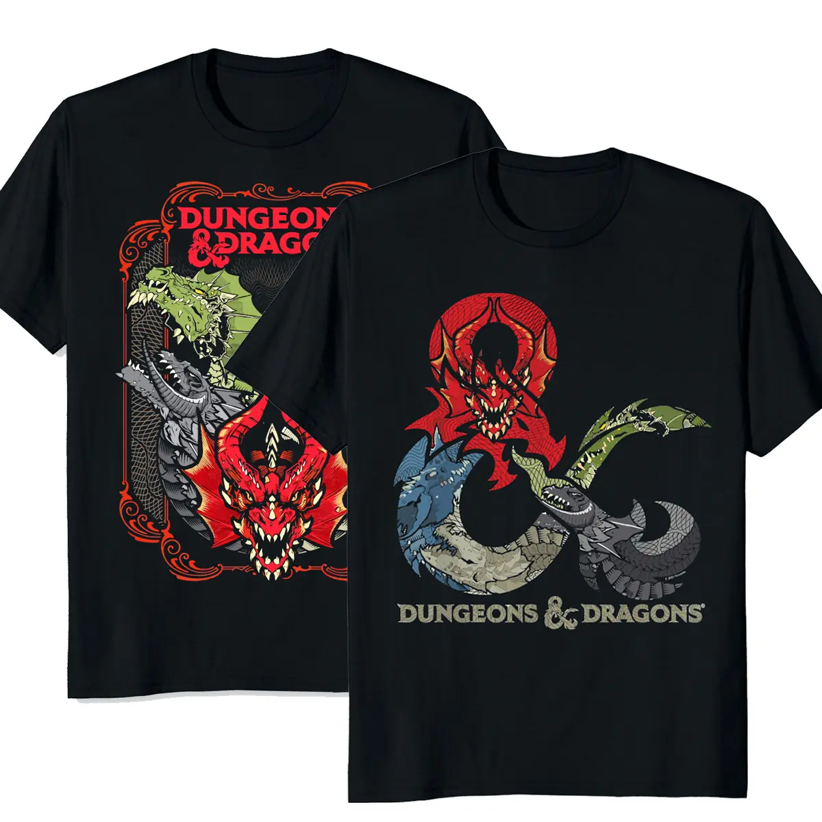 D&D Shirt, DM Shirt, D20 Tshirt ,Dragon Ampersand T-Shirt – Fantasy Graphic Tee for Men & Women – D20 RPG Tabletop Gamer Shirt