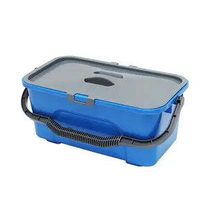 Blue Dragon Bucket 3 gal/11 ltr With Lid Lightweight Compact for Window Cleaning & General Use Holds 14" Washer