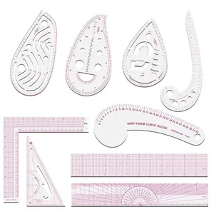 Sewing Rulers Set 9 Styles Plastic Sew French Curve Ruler, Metric Sewing Measuring Tools for Designers and Tailors, Perfect for Drawing, Craft, Sewing Project and DIY by - Tools & Hardware.