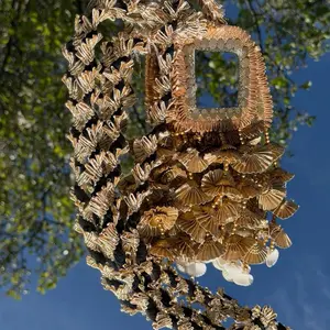 Elegant Sheesh Paranda: Original Mirror for Hair with Handcrafted Tassels and Pearls Enhance Your Beauty and Look Realistic