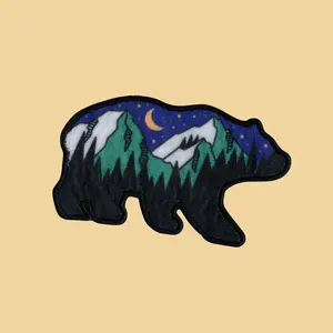 Outdoor Bear Iron-On Patch