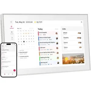 15.6 Inch Wall Planner Digital Calendar & Chore Chart, Smart Touchscreen Interactive Display for Family Schedules, Hearth Display Digital Calendar, Great for Organizing Your 2026-2027 Year