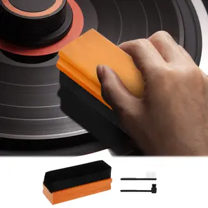 Vinyl Record Cleaning Brush Cleaner Kit Effective Dust Removal No Surface Damage Anti Static Solution for Various Record Players