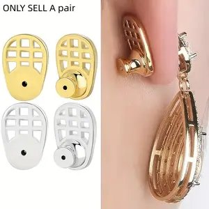 New Earring Back Cover for Dangle Earrings, Durable Shape Ear Ring Enhancer, Suitable for Heavy Earrings, Locking Earring Back Replacement
