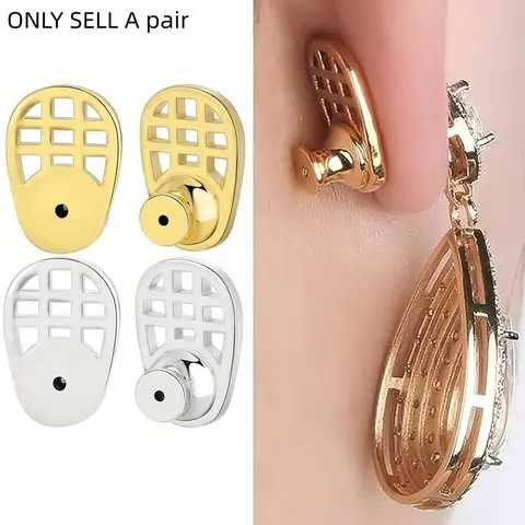 New Earring Back Cover for Dangle Earrings, Durable Shape Ear Ring Enhancer, Suitable for Heavy Earrings, Locking Mechanism Ear Ring Back Replacement
